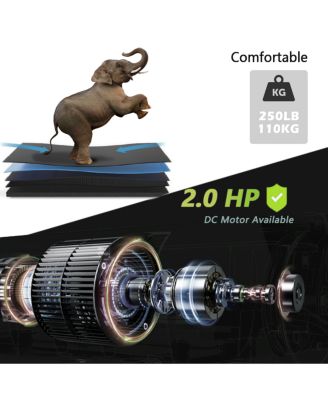 Electric Walking Running Treadmill Machine 5" LCD Screen 250 LB Capacity Bluetooth Music