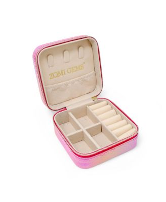 Girls Mermaid Seashell Pearl Jewelry Box, Hot Pink