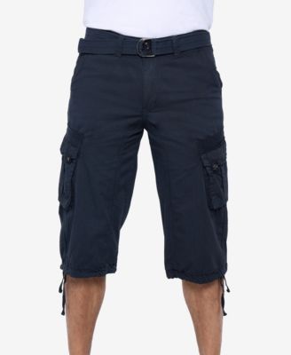 XRAY Big & Tall Belted Below Knee Long Cargo Shorts