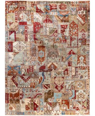 ADORN HAND WOVEN RUGS - Indo Patchwork M5759 9'x12' Area Rug