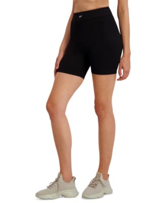 Women's Ribbed Solid-Color 6" Bike Shorts