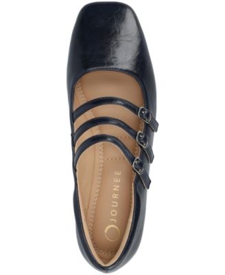 Women's Darlin Multi Strap Mary Jane Square Toe Flats