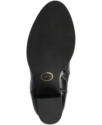 Journee Collection Women's Kaison Stacked Heel Over The Knee Boots