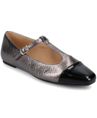 Women's Theah T-Strap Cap Toe Mary Jane Flats