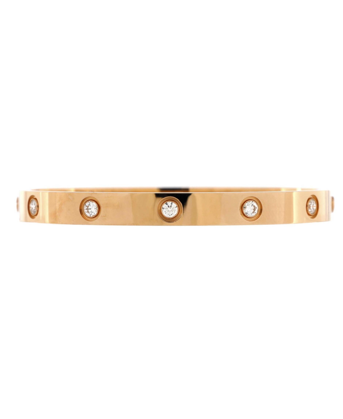 Love 10 Diamond Bracelet 18K Rose Gold with Diamonds - 18k rose gold