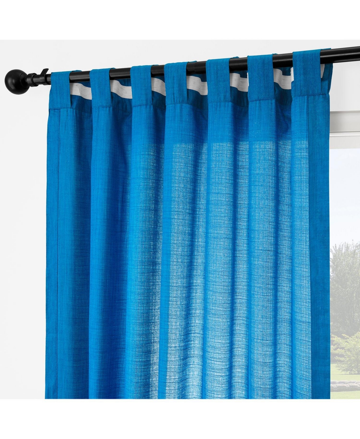 Half Price Drapes Tan Rustic Weave Sheer Linen Curtains (2 Panels) Rod Pocket Window Curtains And Drapes, 50 W X 96 L