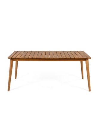 Acacia Wood Outdoor Dining Table - 8 Person, 72"