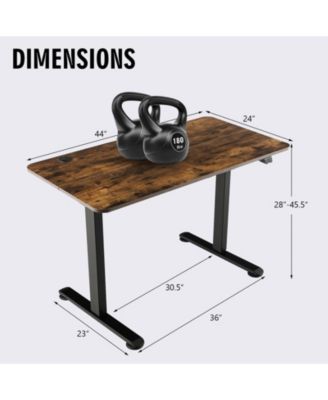 Electric Standing Desk Adjustable Stand up Computer Desk Anti-collision