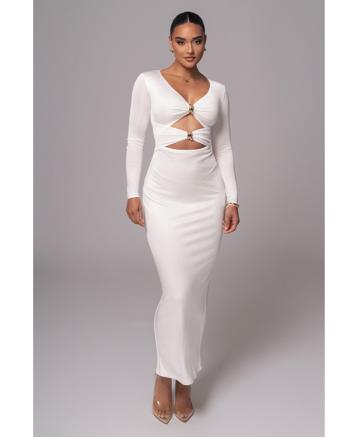 Women's Soiree Cutout Maxi Dress - Ivory