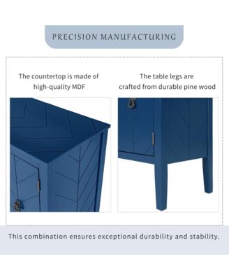 Sideboard with Adjustable Shelf, Handles & Legs