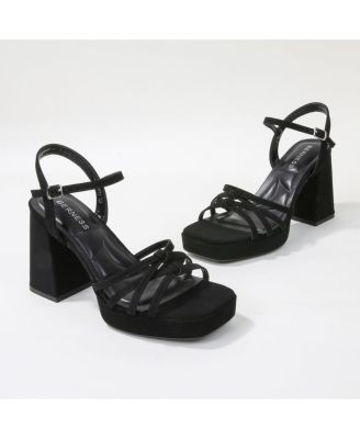 Anita Knotted Strappy Platform Heel Sandals