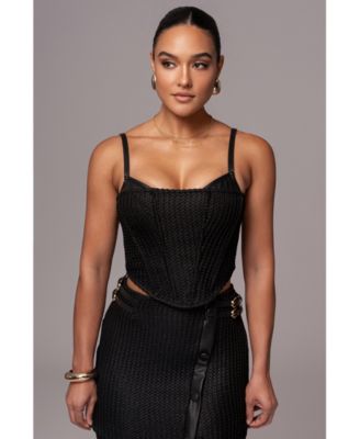 Women's Textured Harley Corset Top