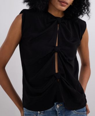 Women's The Knot-so-Basic Top in Black