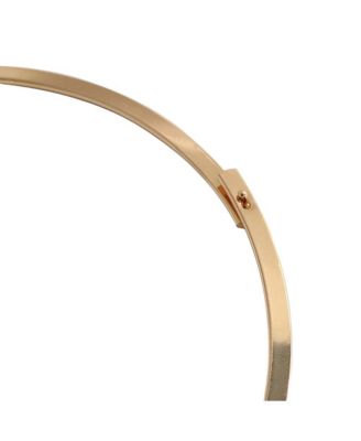 -Plated Chain Necklace With Stones