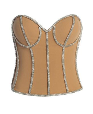 Women's Illusions Rhinestone Corset