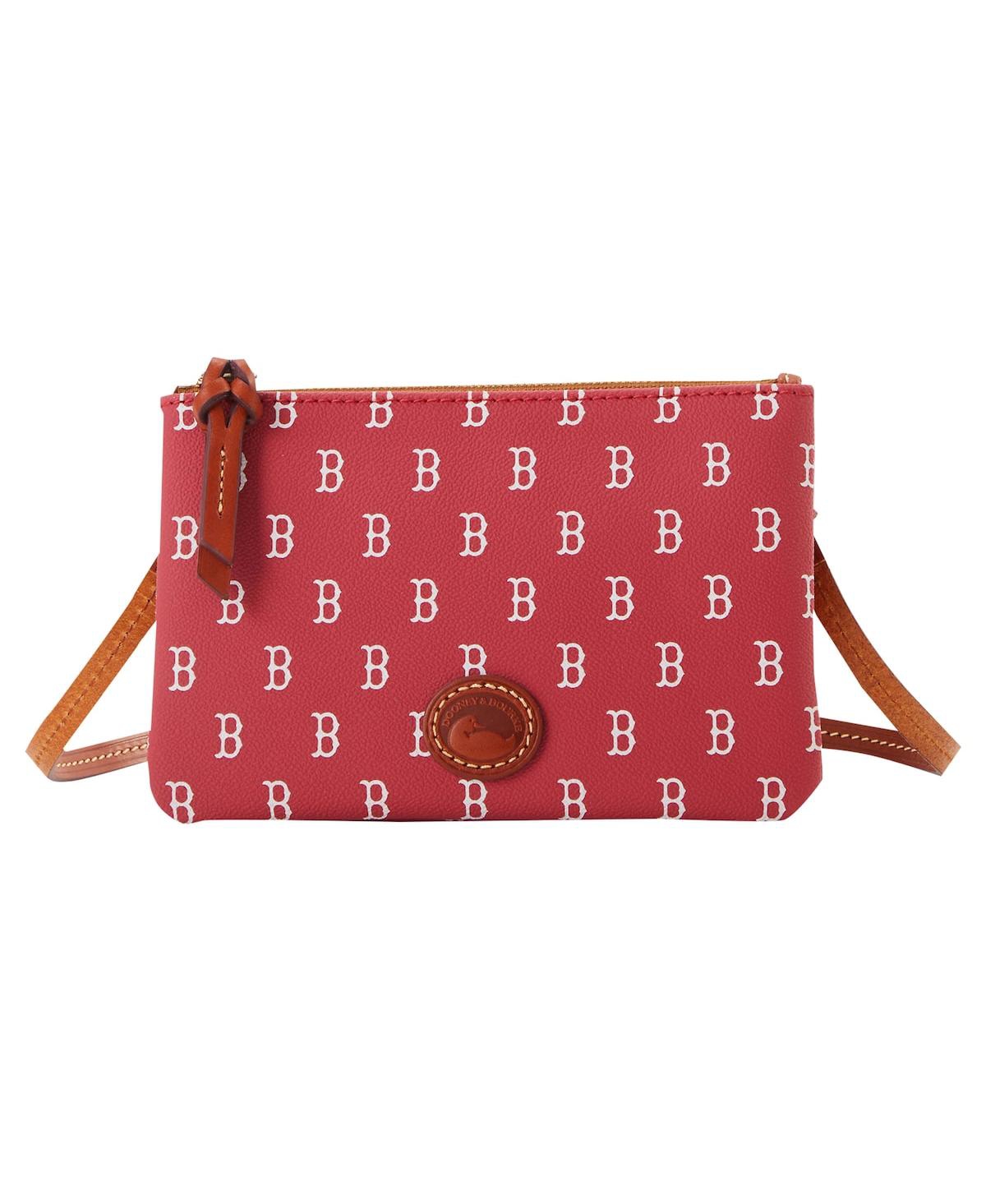 Dooney & Bourke Boston Red Sox Top Zip Crossbody Purse In Red