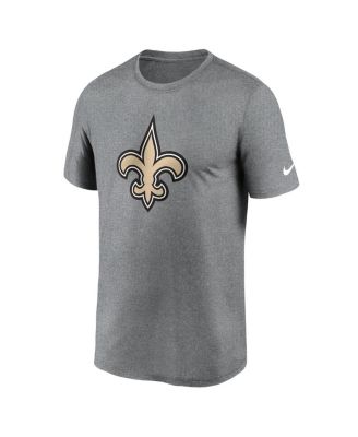Men's Heather Charcoal New Orleans Saints Primetime Legend Logo Performance T-Shirt