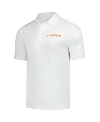 Men's White Cincinnati Bengals Polo Shirt