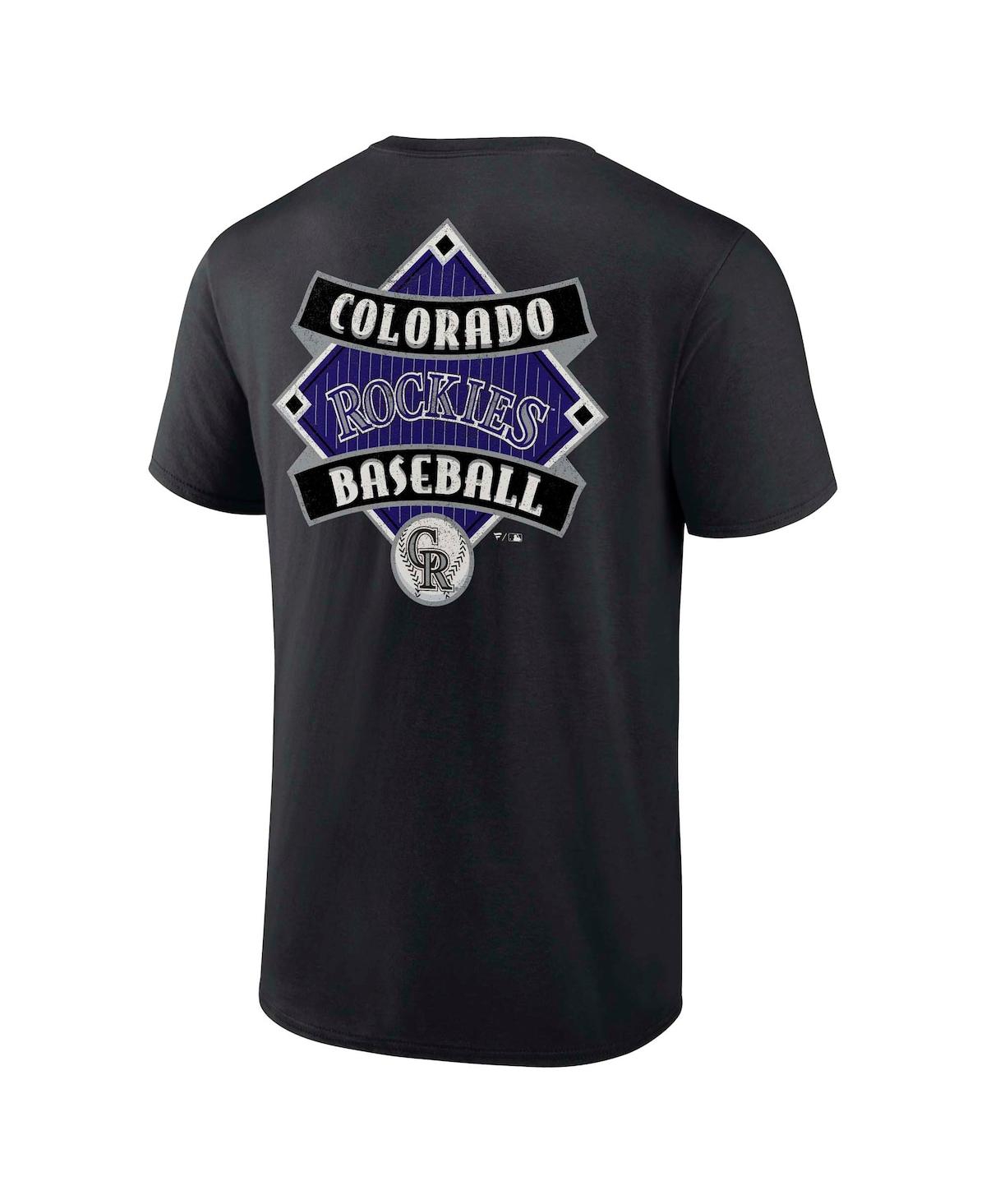 Fanatics Men's Black Colorado Rockies Field Play T-shirt In Black