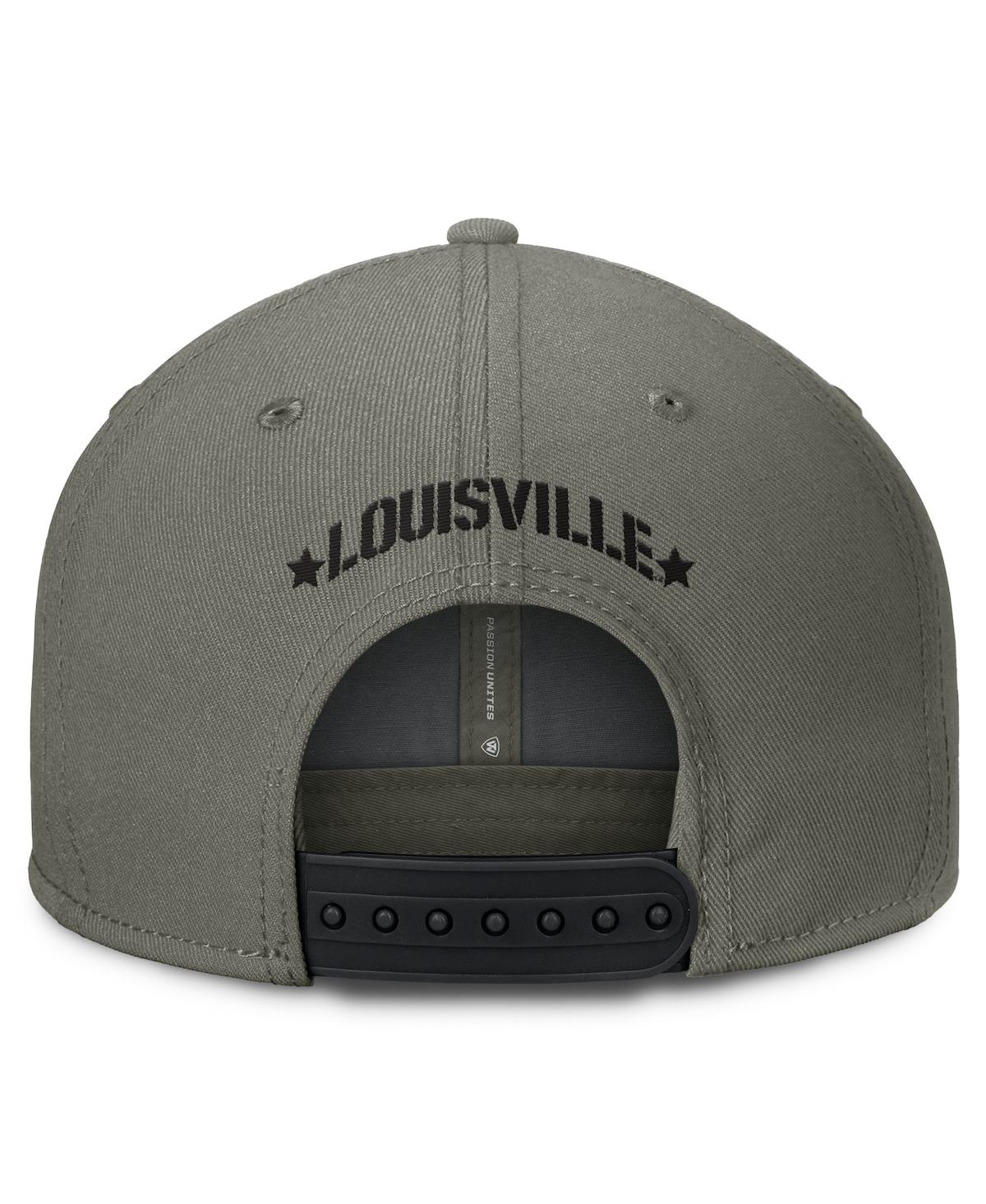 Top Of The World Men's Green Louisville Cardinals Oht Rebel Snapback Hat