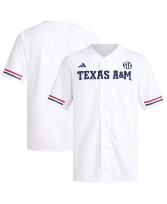 adidas - Men's White Texas A&M Aggies Replica Baseball Jersey