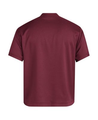 Men's Maroon Mississippi State Bulldogs Dugout Coaches Adizero Notch Neck Pullover Sweatshirt