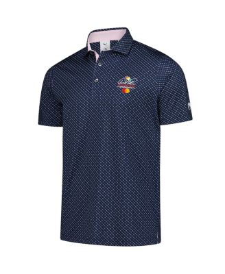 Men's Navy Arnold Palmer Invitational Micro Umbrellas Polo Shirt