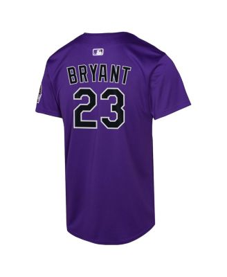 Big Boys and Girls Kris Bryant Purple Colorado Rockies Alternate Limited Player Jersey