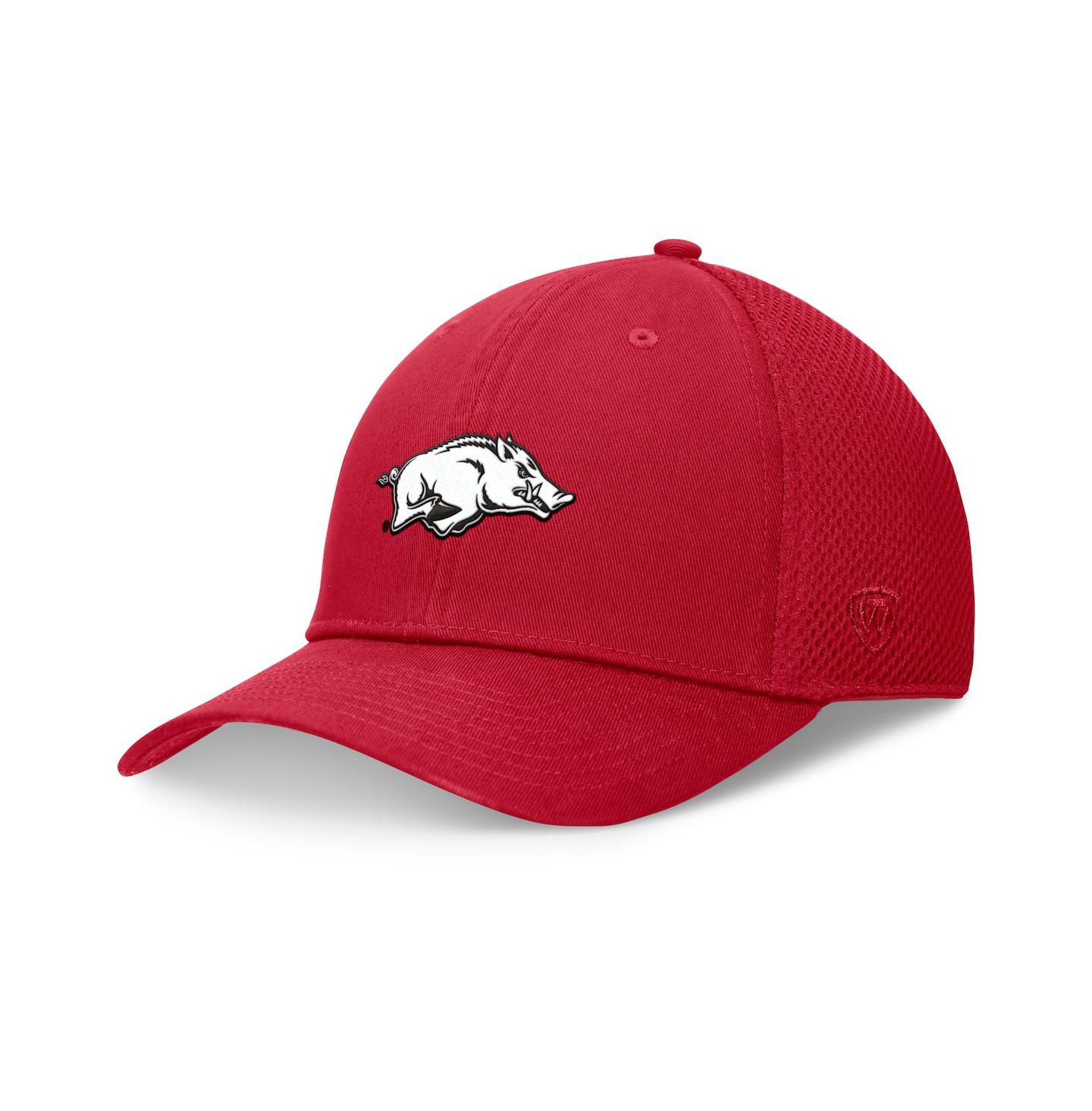 Мужская кепка Top of the World Cardinal Arkansas Razorbacks Spacer Flex Hat — фото 1