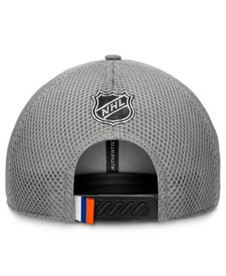 Men's Gray New York Islanders Authentic Pro Home Ice Trucker Adjustable Hat