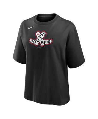Women's Black Chicago White Sox 2025 City Connect Logo Boxy T-Shirt