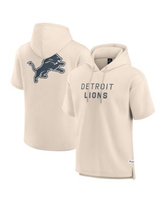 Fanatics - Men's Cream Detroit Lions Elements Future Ground Lettering Short Sleeve Pullover Hoodie