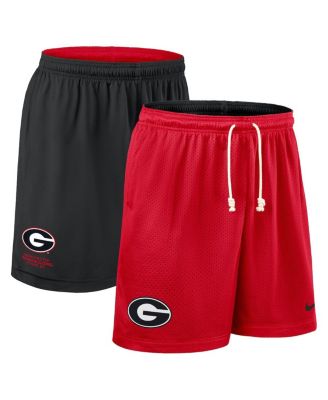 Nike - Men's Red/Black Georgia Bulldogs 2025 Sideline Reversible Performance Shorts