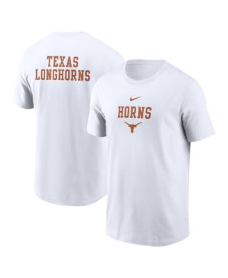 Nike - Men's White Texas Longhorns 2-Hit Stacked T-Shirt