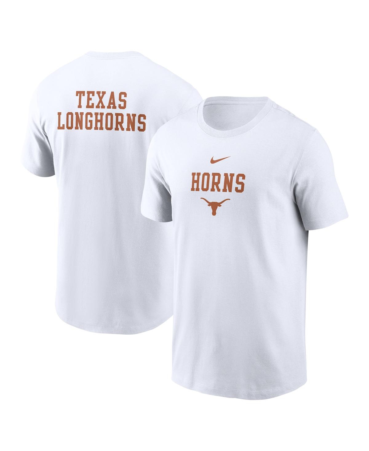 Nike Texas 2-hit Stacked  Men's College T-shirt In White