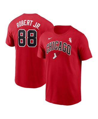 Nike - Men's Luis Robert Jr. Red Chicago White Sox 2025 City Connect Fuse Name Number T-Shirt