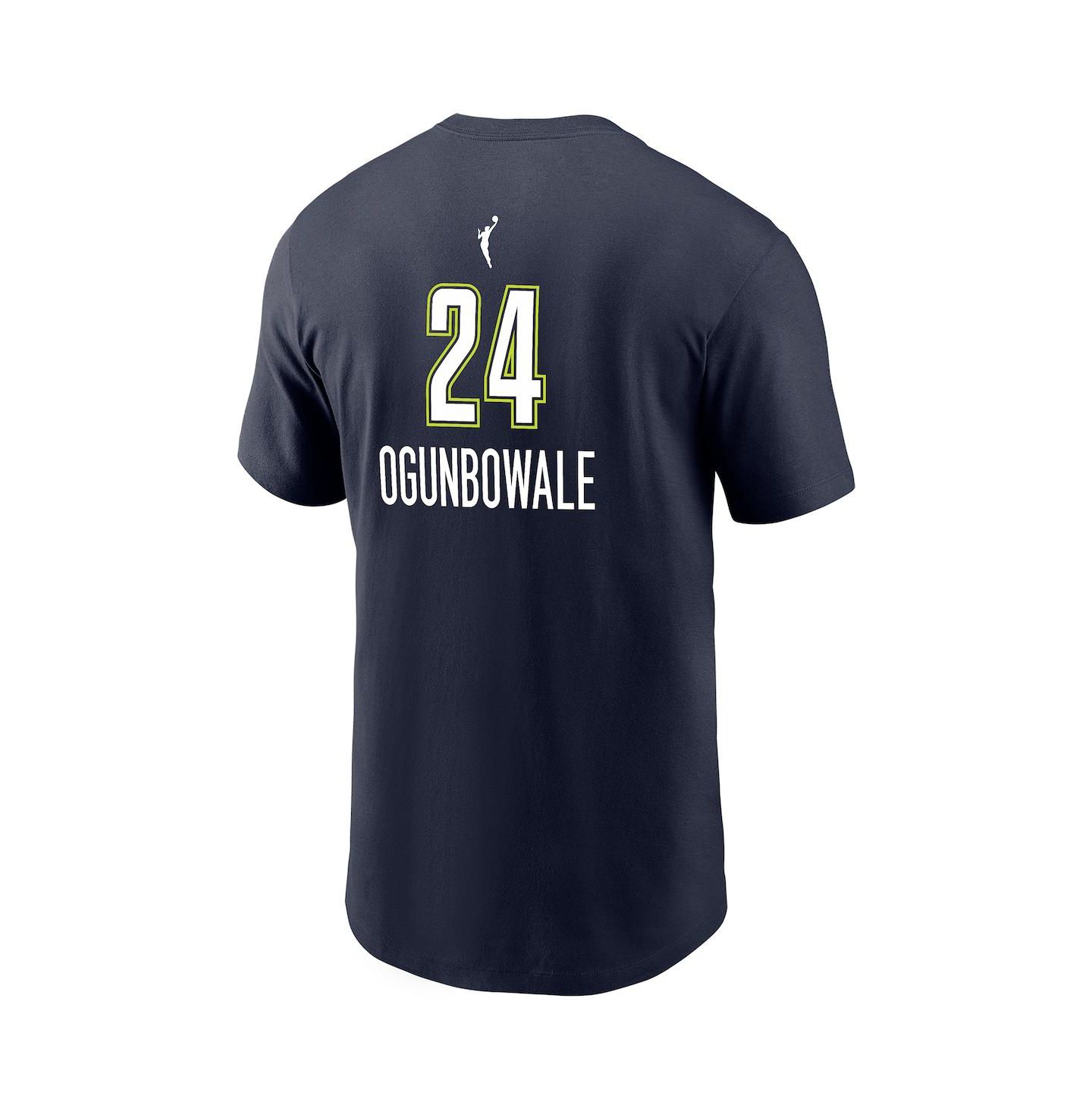 Мужская футболка Nike Arike Ogunbowale Navy Dallas Wings Explorer Edition Name & Number — фото 3