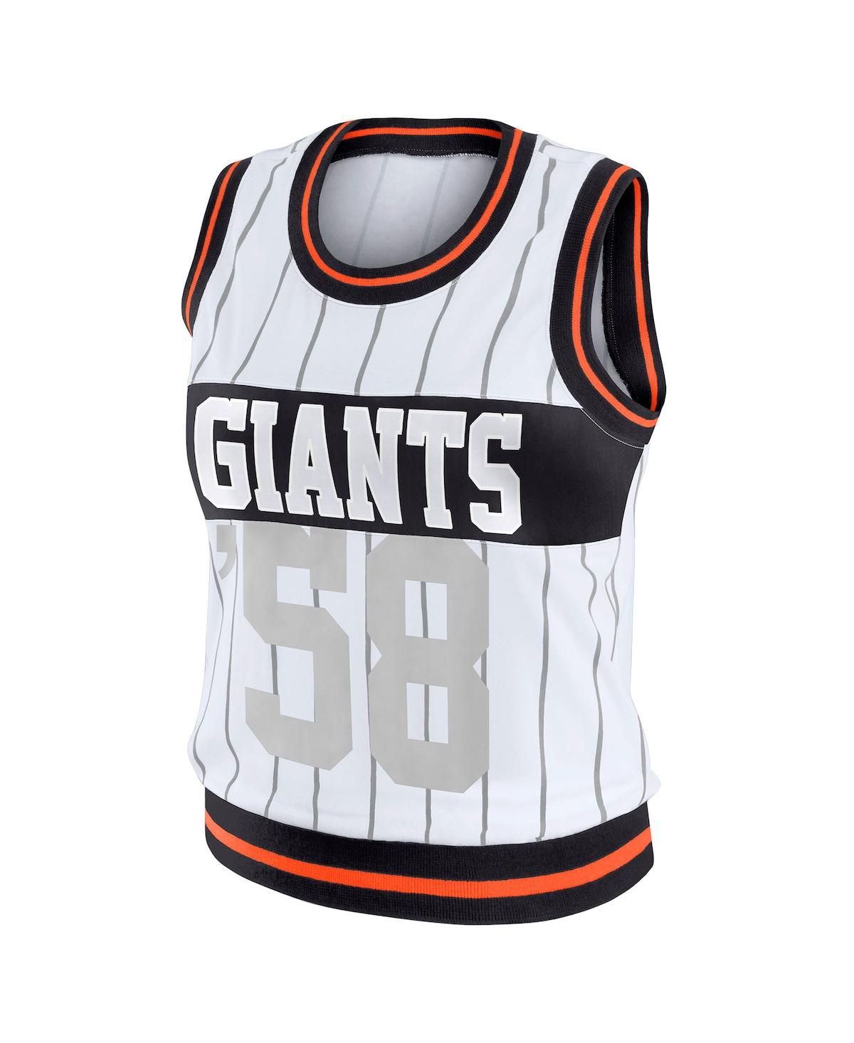 Lids Wear By Erin Andrews Women's White San Francisco Giants Sporty Tank Top In White