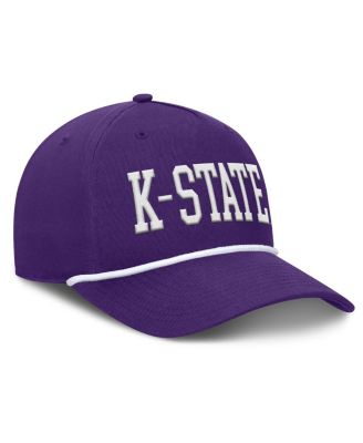 Men's Purple Kansas State Wildcats Foul Ball Rope Adjustable Hat
