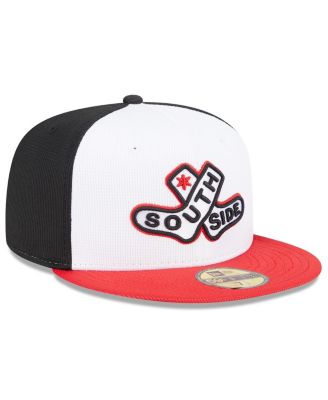 Men's White/Red Chicago White Sox 2025 City Connect Batting Practice 59FIFTY Fitted Hat