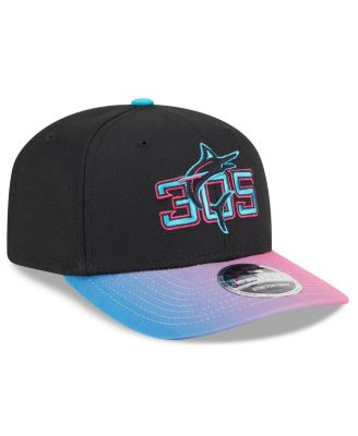 Men's Black/Pink Miami Marlins 2025 City Connect 9SEVENTY Adjustable Hat