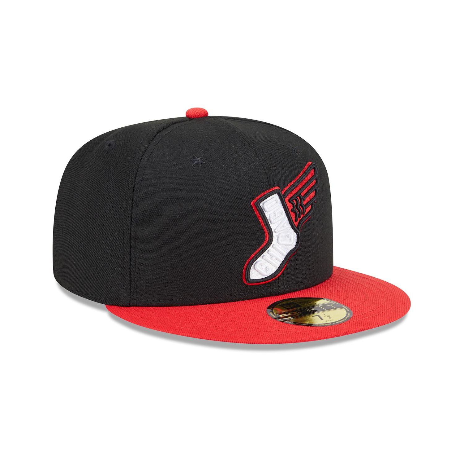 Men's Black/Red Chicago White Sox 2025 City Connect Alternate 59FIFTY Fitted Hat