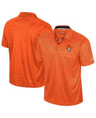 Colosseum - Men's Orange Oklahoma State Cowboys Sublimated Golf Polo Shirt