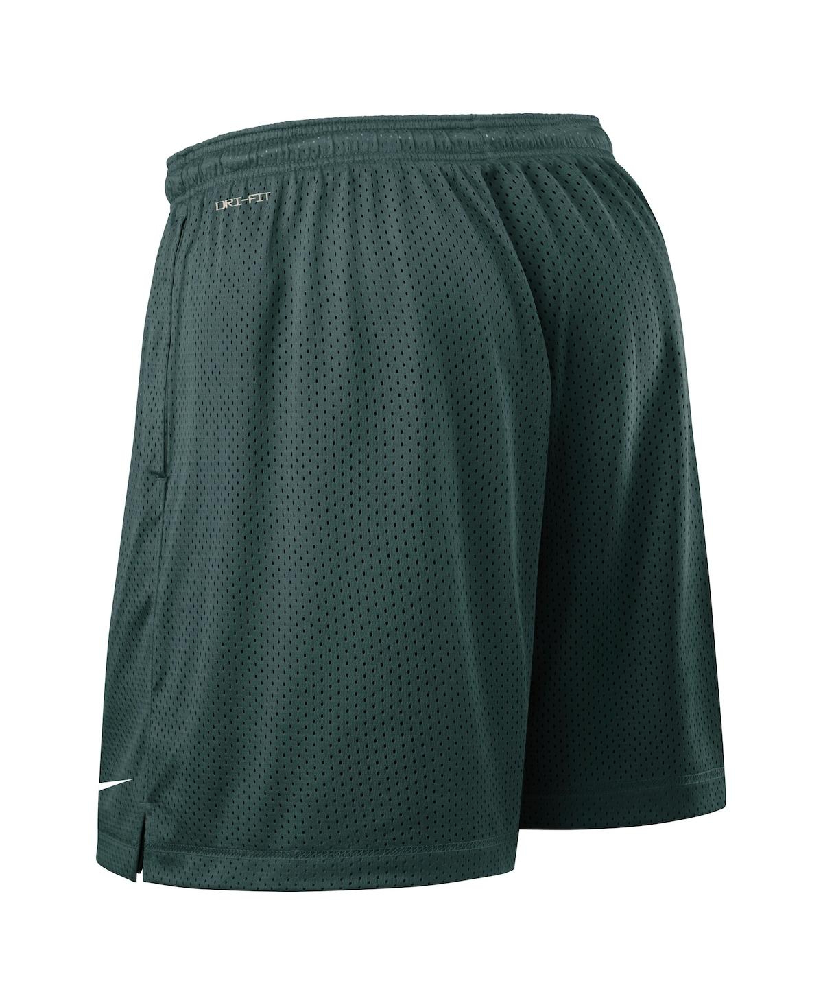 Nike Men's Green/charcoal Michigan State Spartans 2025 Sideline Reversible Performance Shorts In Multi