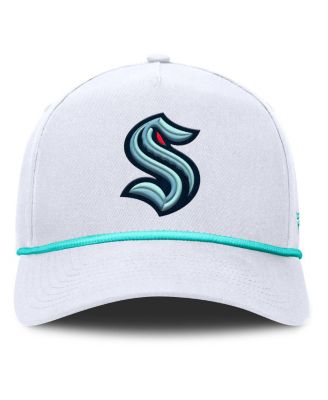 Men's White Seattle Kraken Rope A-Frame Adjustable Hat
