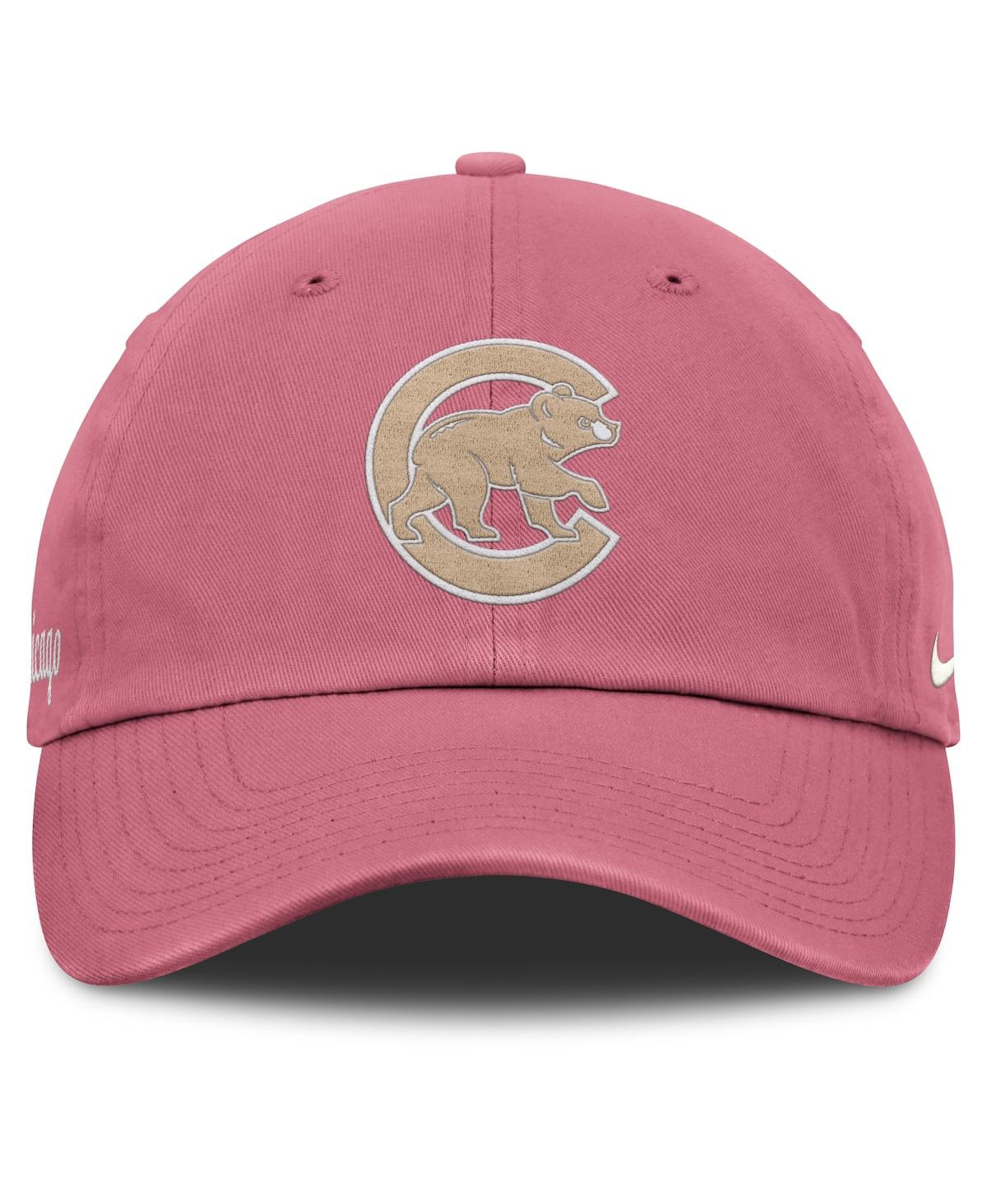 Nike Men's And Women's Pink Chicago Cubs Club Adjustable Hat