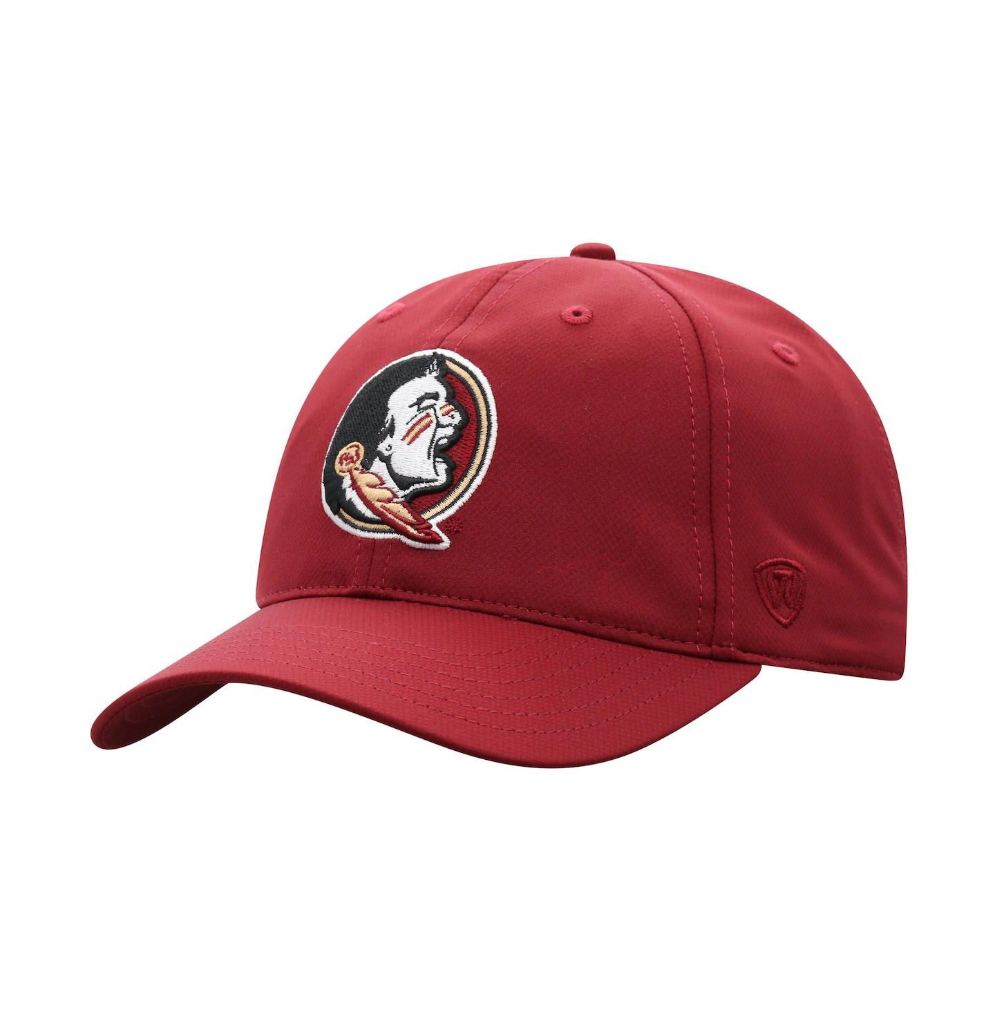 Мужская шляпа Top of the World Garnet Florida State Seminoles Victory Trainer Adjustable Hat — фото 1