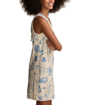 Women's Printed Sleeveless Mini Shift Dress