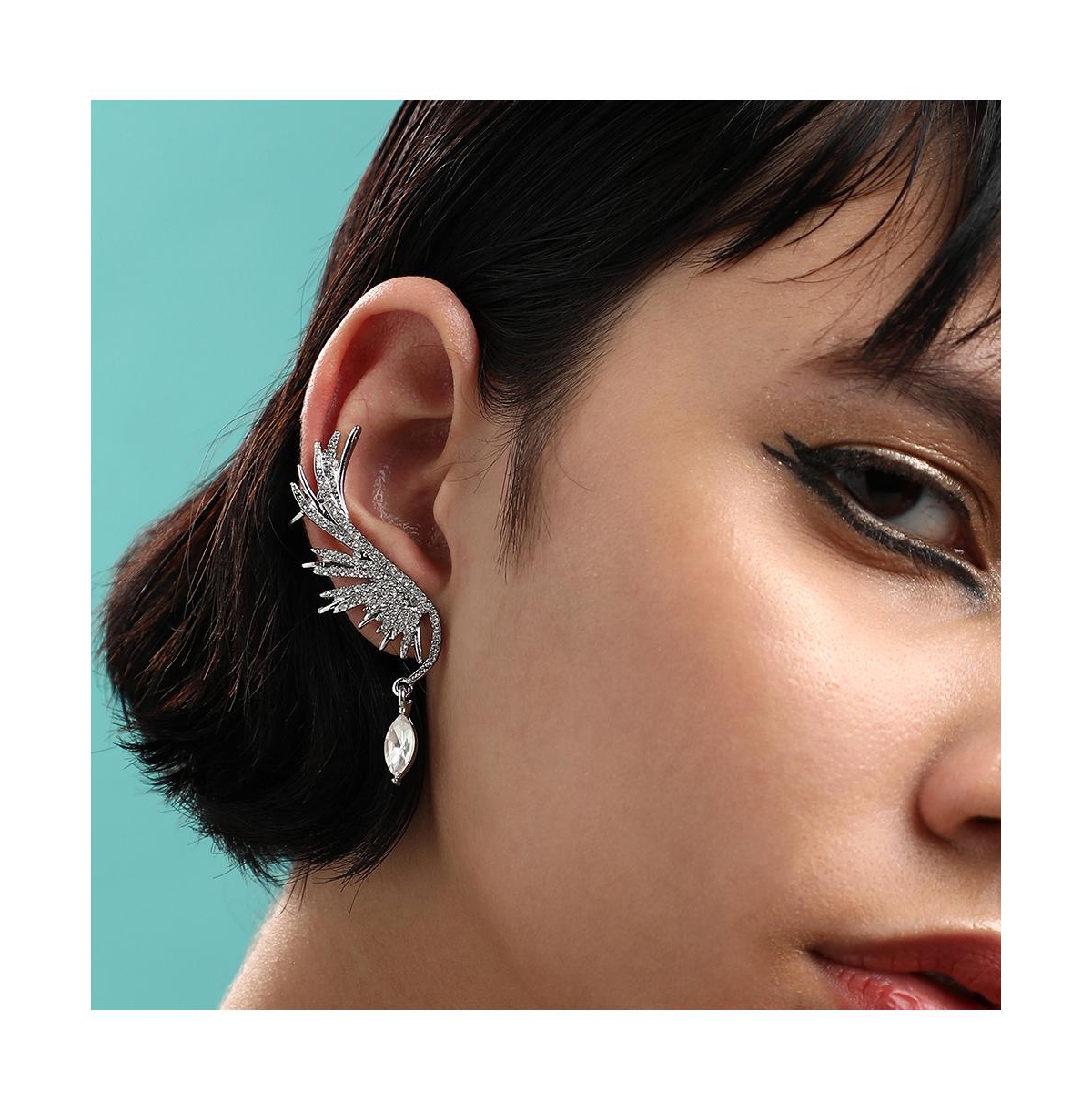 Sohi Wing Rhinestones Earcuff