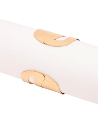 Gold-Plated Handcuff Bracelet